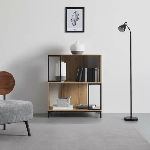 Regal 'Geny', schwarz/braun