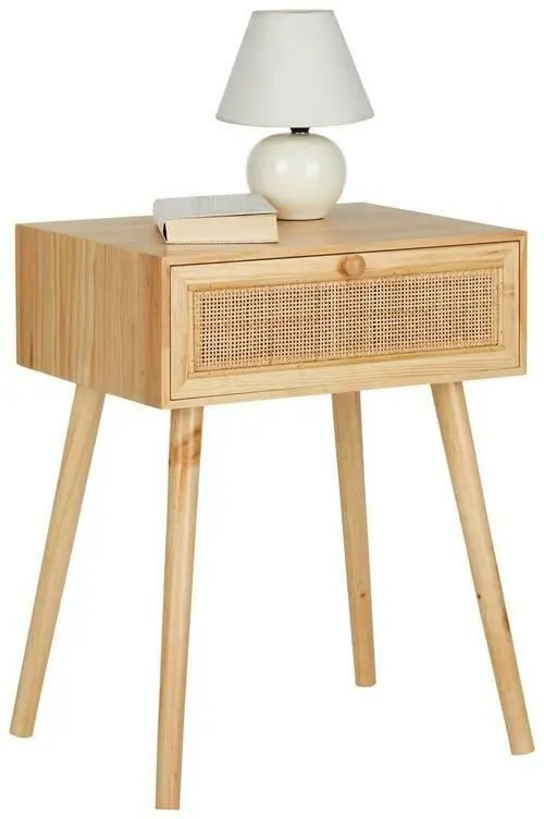 Nachtk&auml;stchen aus Rattan/Esche