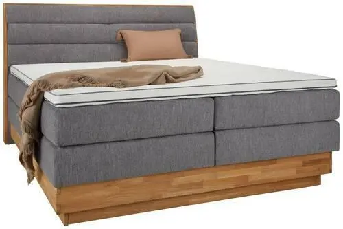 Boxspringbett in Grau ca. 180x200cm