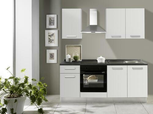 Küchenblock 'Belluna' , weiß,grau