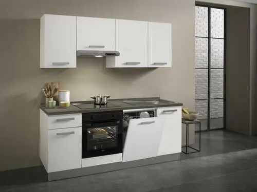 Küchenblock 'Belluna' , weiß, eiche