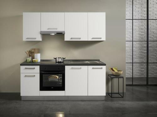 Küchenblock 'Belluna' , weiß, grau