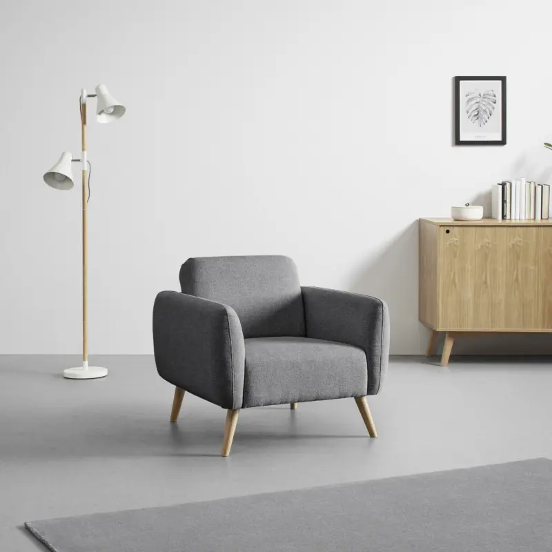 SESSEL 'Pia', dunkelgrau