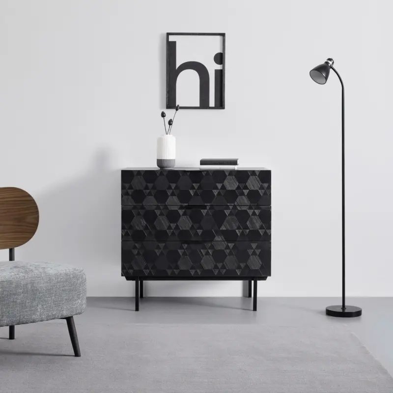 SIDEBOARD 'Roma', schwarz