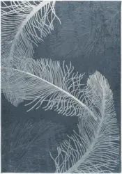 Webteppich Feather in Grau ca. 160x230cm