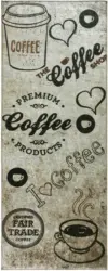 Küchenläufer Coffee in Braun ca. 65x180cm