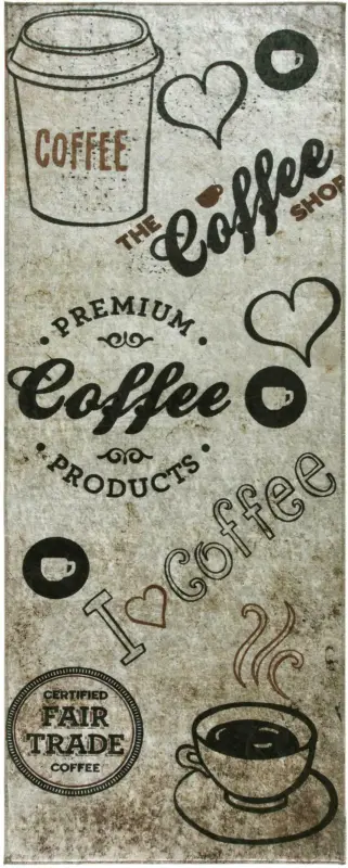 Küchenläufer Coffee in Braun ca. 65x180cm