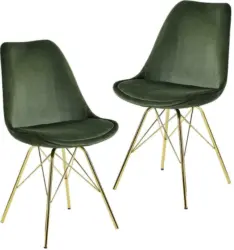 Stuhl-Set 'WL6.184', 2-er Set, grün
