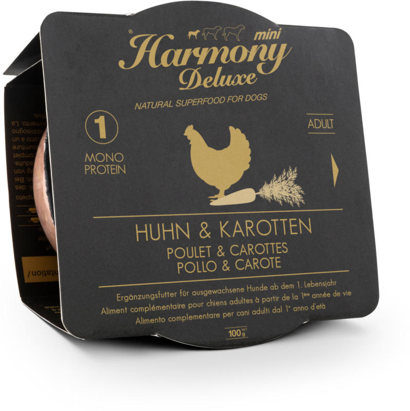Harmony Dog Deluxe Mini Adult Poulet & Carottes nourriture humide 100g