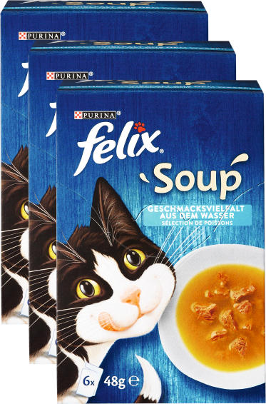Felix Soup Fisch, 3 x 6 x 48 g
