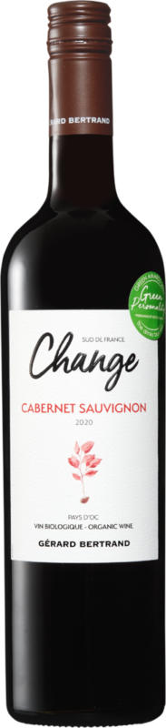 Change Cabernet Sauvignon bio Pays d'Oc IGP , 2020, Linguadoca-Rossiglione, Francia, 75 cl