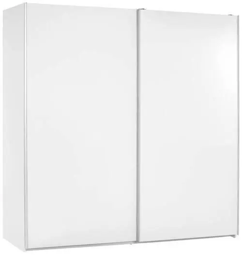 Schwebetürenschrank in Weiß ca. 215x210x61cm