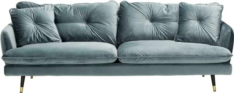 Dreisitzer-Sofa in Petrol