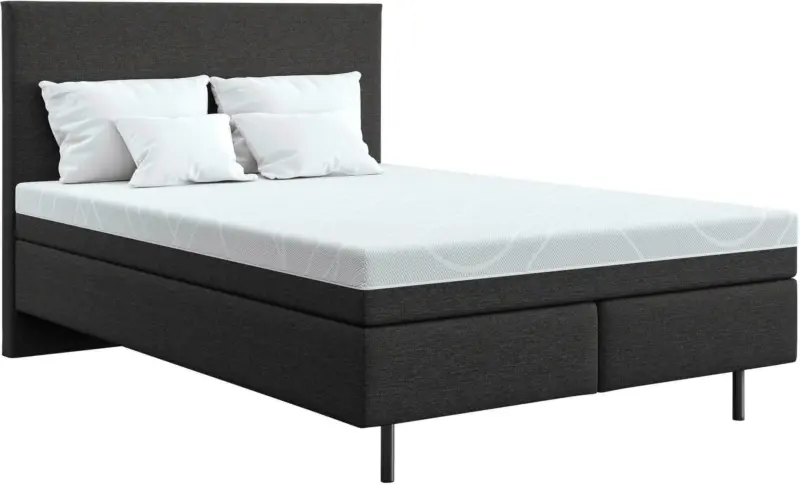 Boxspringbett in Graphitfarben ca. 140x200cm