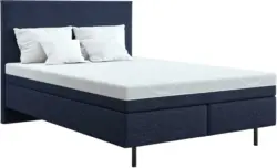 Boxspringbett in Blau ca. 140x200cm