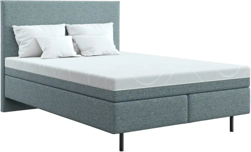 Boxspringbett in Blau ca. 140x200cm