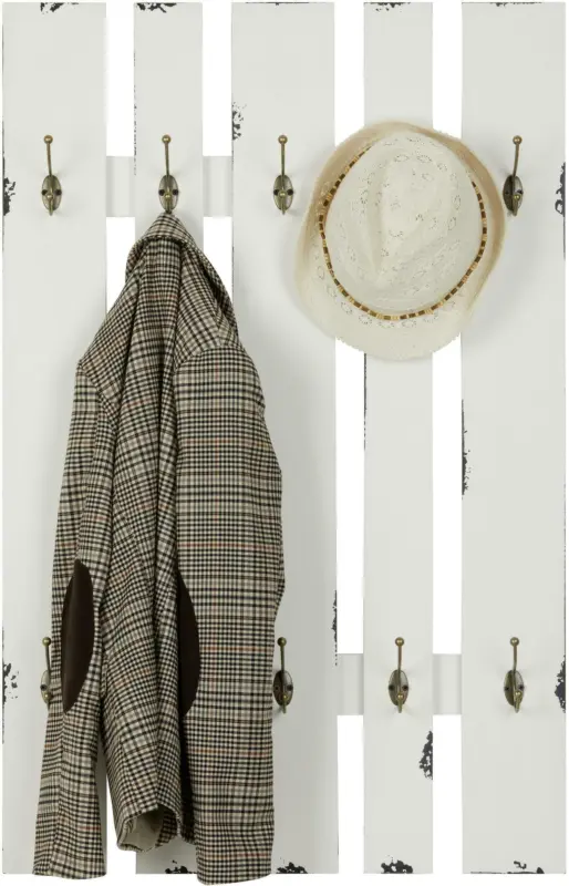 Wandgarderobe in Weiß