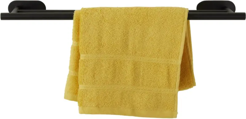Handtuchstange aus Metall in Schwarz