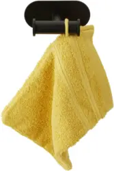 Doppelhaken aus Metall in Schwarz