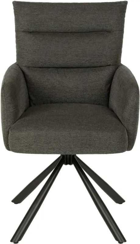 Armlehnstuhl in Grau/Schwarz