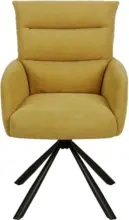 mömax Armlehnstuhl in Gelb/Schwarz