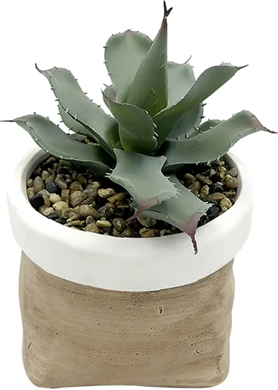 Kunstpflanze Sukkulente in Grün Ø ca. 11cm