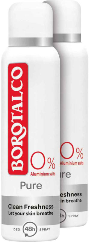 Déodorant Spray Borotalco Pure Clean Freshness 2 x 150 ml -