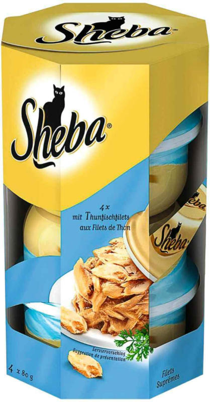 Sheba Thunfischfilets 4 x 80 g -