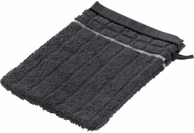 Waschhandschuh Boston anthrazit 15 x 21 cm