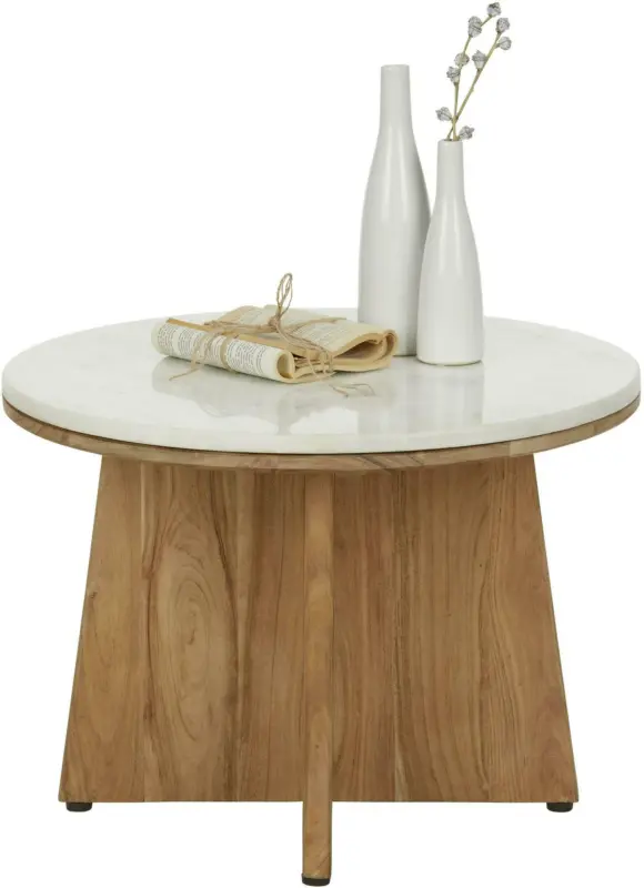 Couchtisch in Weiß Ø ca. 58cm