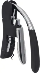 Flaschenöffner Chateau in Silberfarben/Schwarz