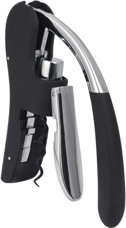 Flaschenöffner Chateau in Silberfarben/Schwarz