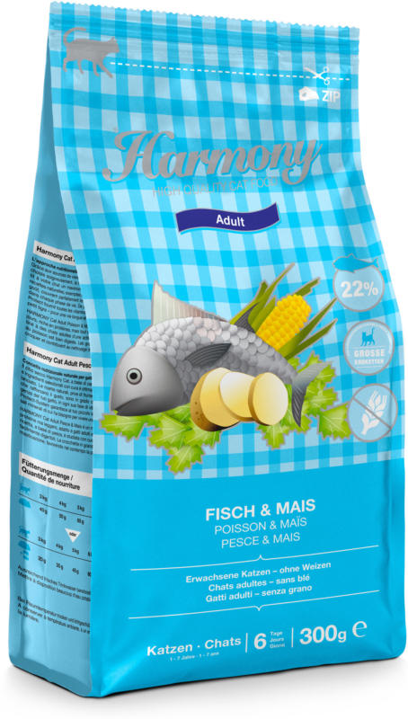 Harmony Cat Adult Fisch & Mais 300g