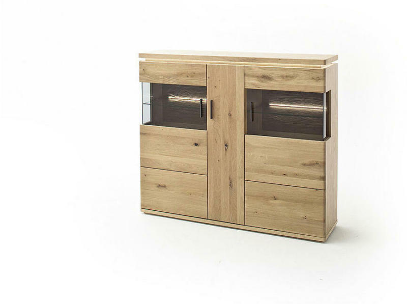 Highboard ohne Beleuchtung, 150/128/37 cm