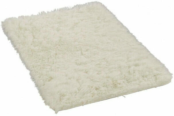 Teppich Plush ca. 60 x 90 cm weiß