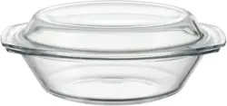 Backform Brot Oval aus Glas ca. 2,8l