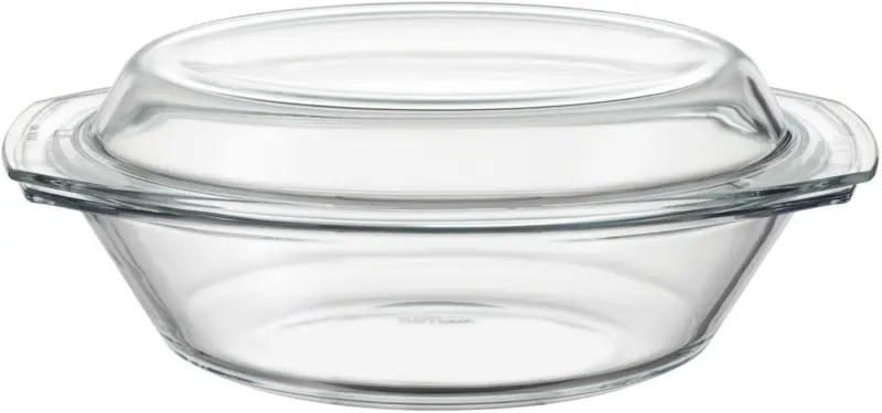 Backform Brot Oval aus Glas ca. 2,8l