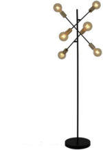 Möbelix Stehlampe Modo Goldfarben/Schwarz verstellbar