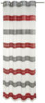 Möbelix Vorhang Mit Ösen Paula B: 140cm, Rot/Grau/Weiß