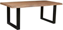 Esstisch mit Echtholz-Platte Brix Sturdy 180x90 cm Mango