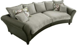 Big Sofa mit Kissen Cordula B: 328 cm Grün/Hellgrün