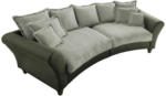 Möbelix Big Sofa Cordula mit Kissen B: 328 cm Grün-/Hellgrün