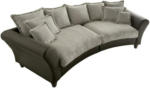 Möbelix Big Sofa Cordula mit Kissen B: 328 cm Dunkel-/Hellbraun