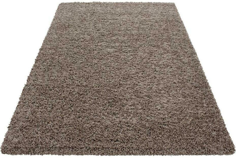 Hochflor Teppich Hellbraun Dream 120x170 cm