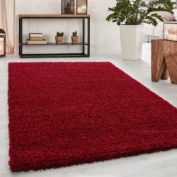 Hochflor Teppich Rot Dream 160x230 cm