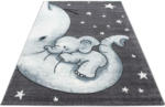 Möbelix Kinderteppich Elefant Blau/Grau/Weiß Kids 120x170 cm