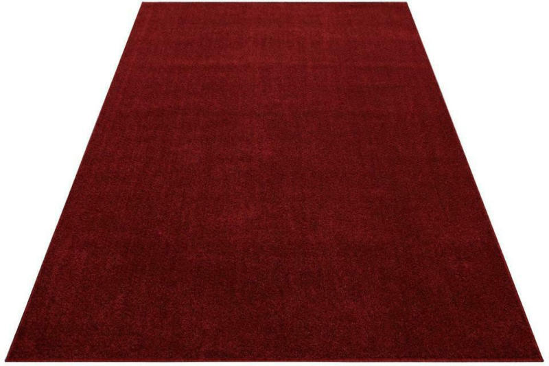 Hochflor Teppich Rot Ata 140x200 cm