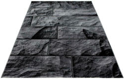 Webteppich Schwarz Naturfaser Parma 200x290 cm