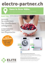 Eugster Haushaltgeräte AG ELITE Electro Magazin August 2021 - bis 30.09.2021