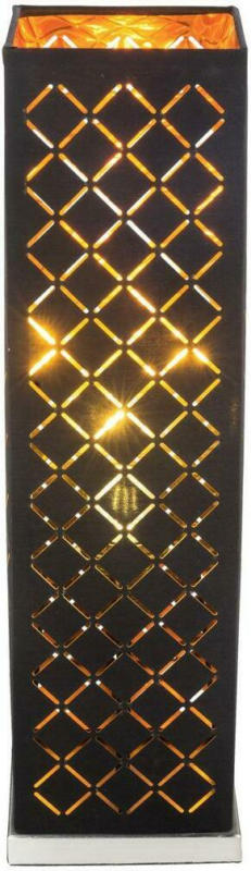 Tischlampe Schwarz/Goldfarben mit Schalter